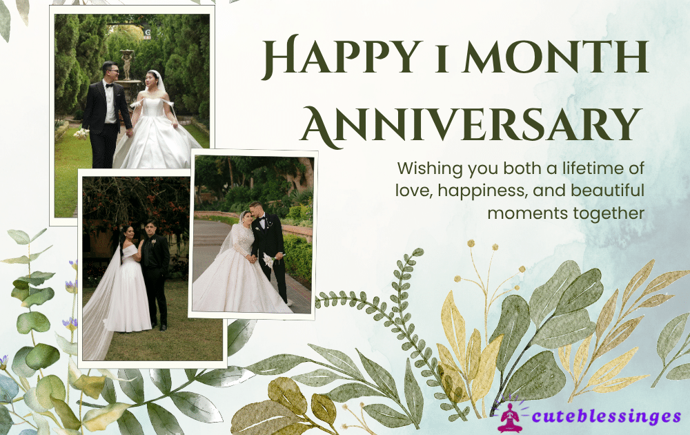 1 month anniversary wishes
