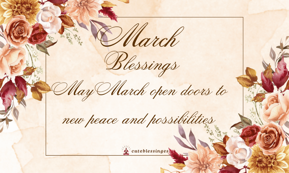 march-blessings