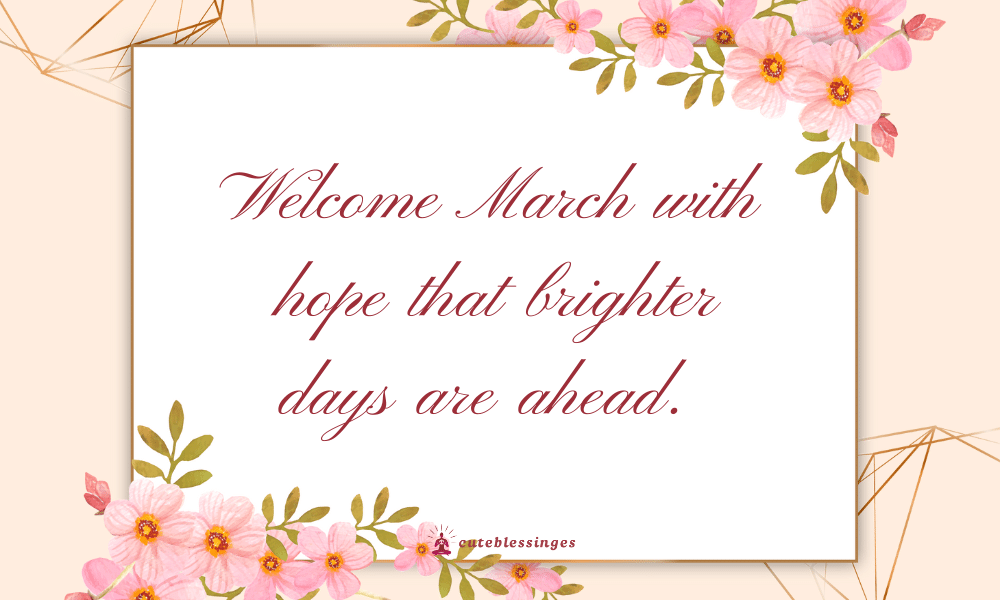 march-blessings