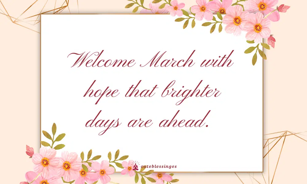 march-blessings