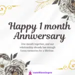 1 month anniversary wishes