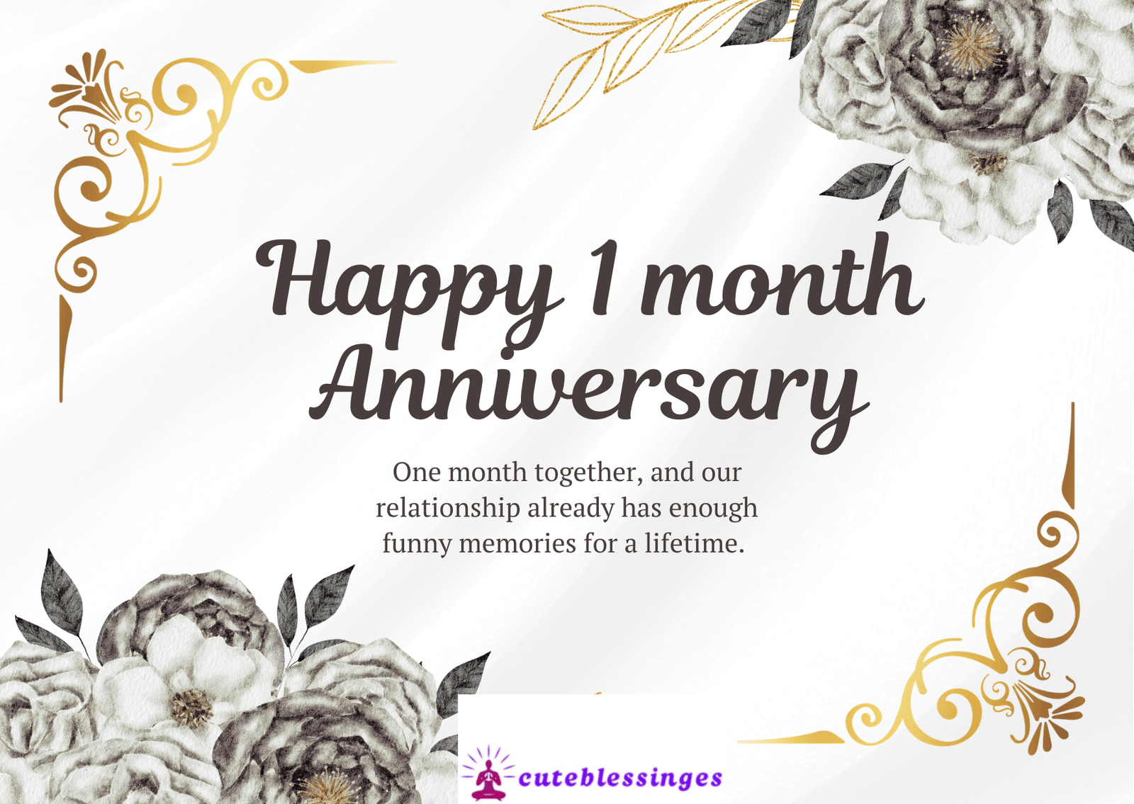 1 month anniversary wishes